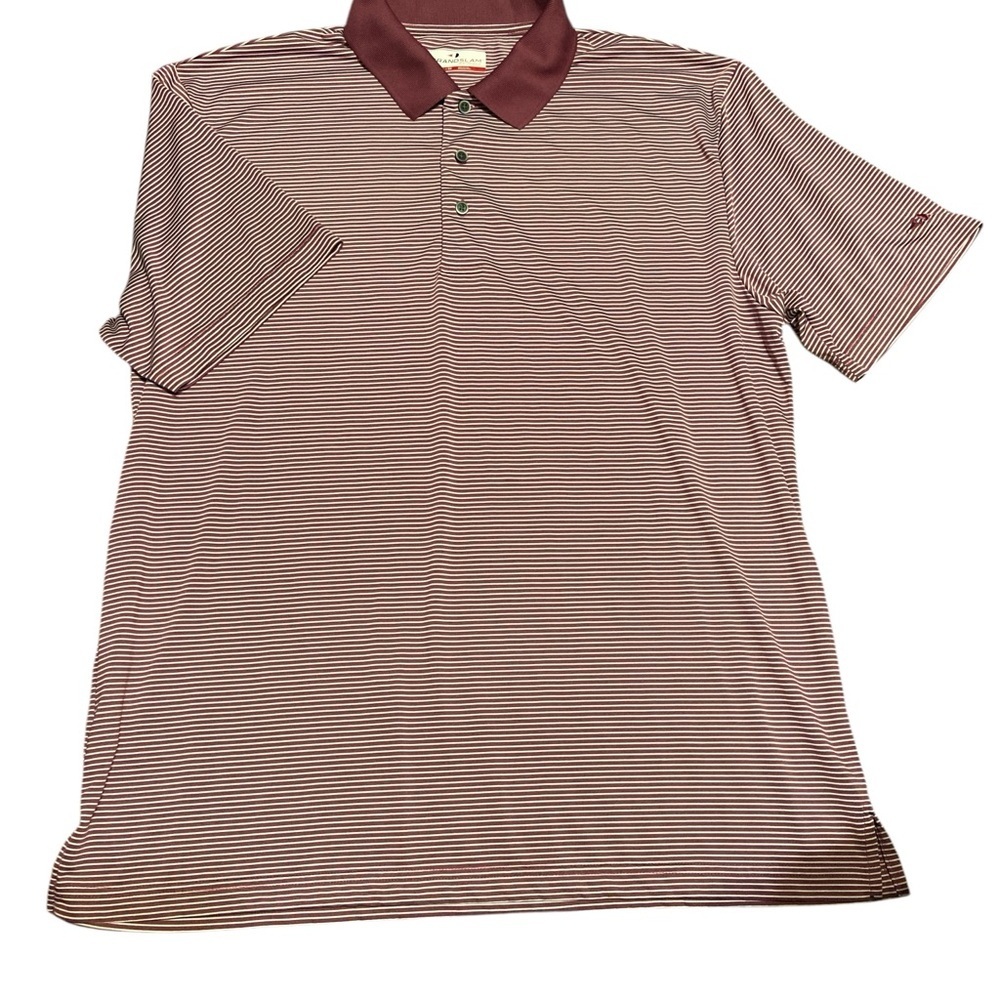 Grand Slam White and Purple Polo Shirt​